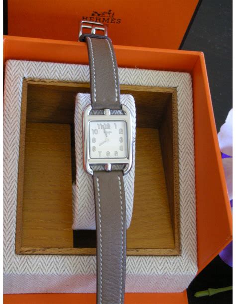montre hermes cape cod femme bracelet etoupe